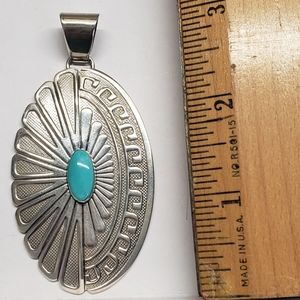 Roderick Tenorio light Turquoise Sterling Silver Pendant